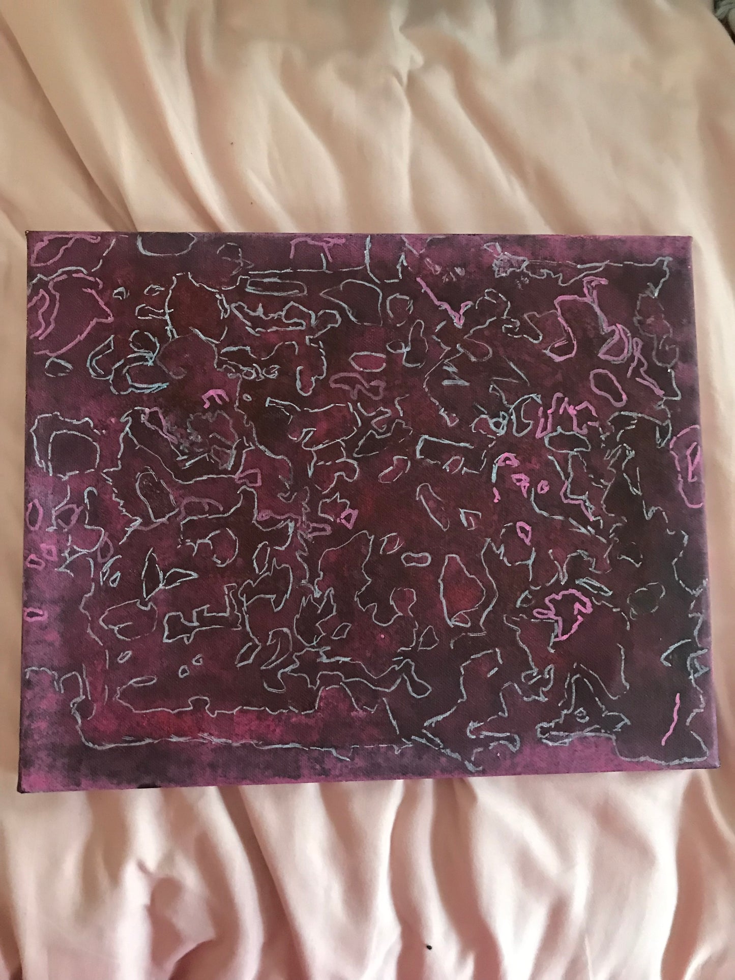 Molten larva painting (A3)