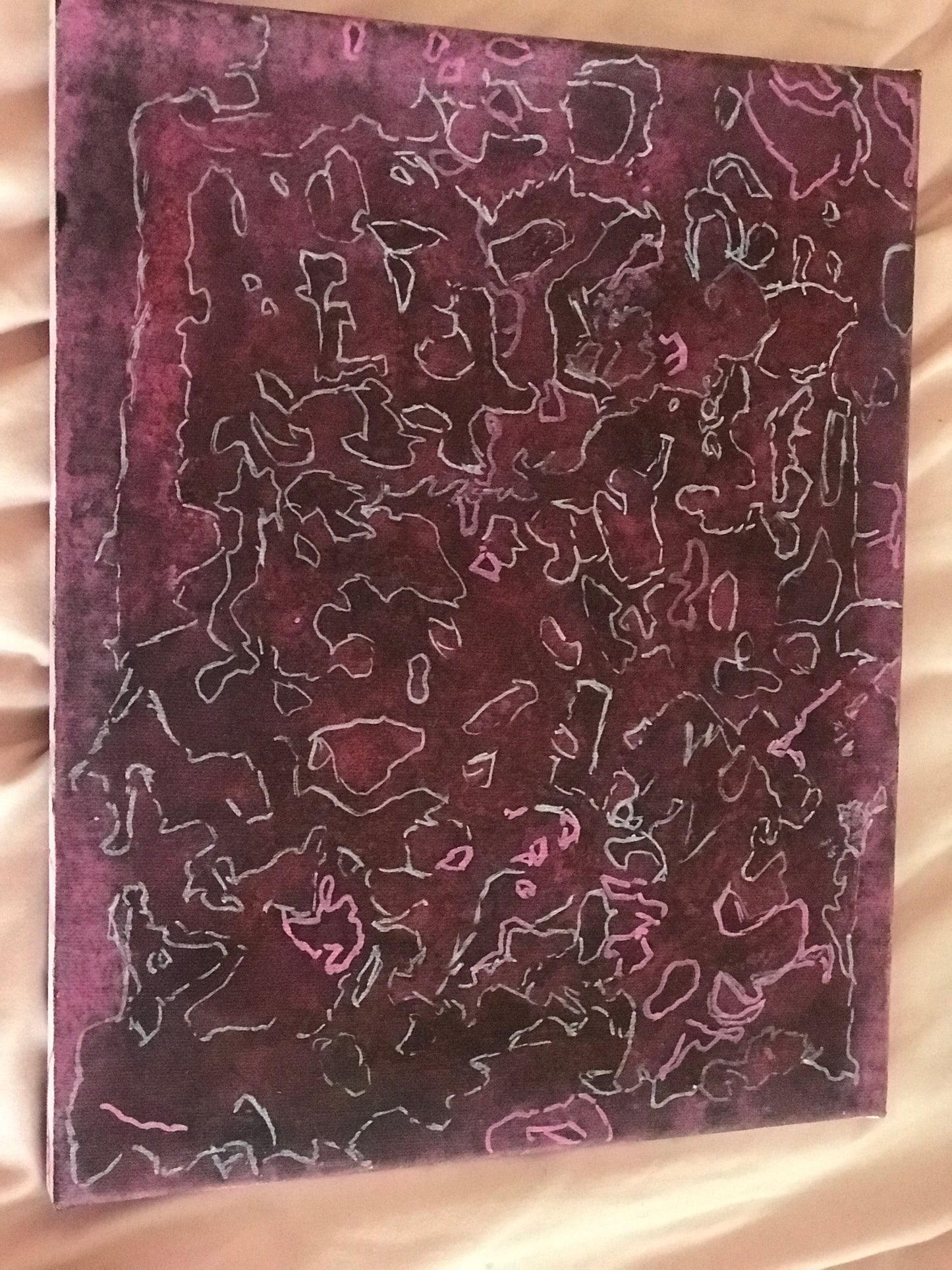 Molten larva painting (A3)