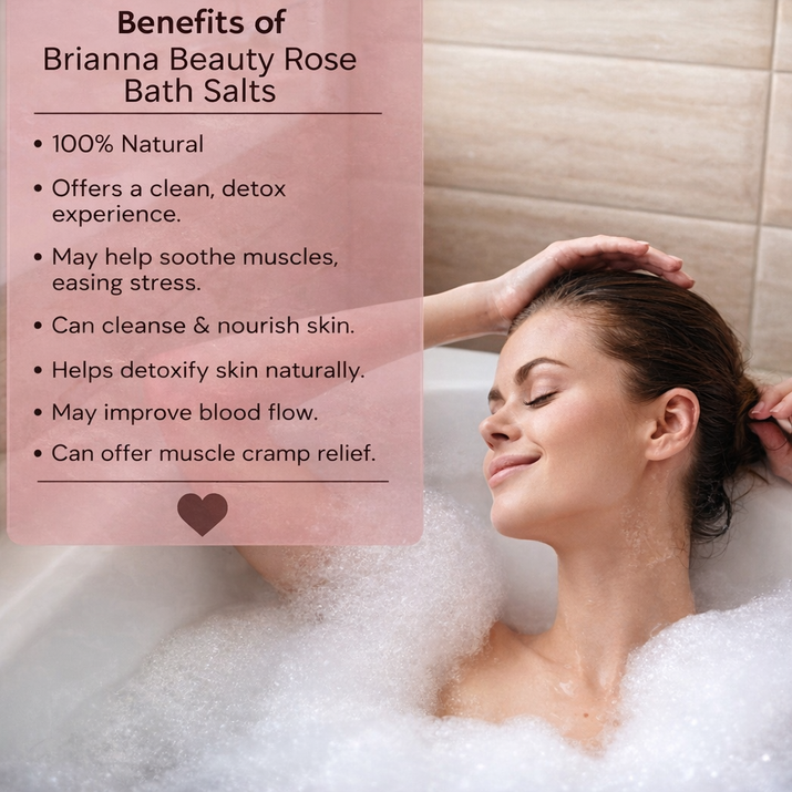 Brianna beauty rose bath salts
