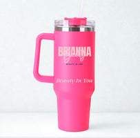 Brianna beauty - beauty in you pink 40oz tumbler